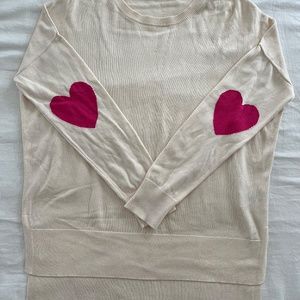 Heart Elbow Patch Sweater